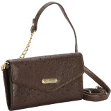 Ostrich Brights Crossbody Wallet