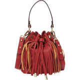 Fringe Drawstring Crossbody