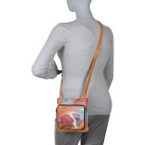 Slim Shoulder Organizer - Rose Butterfly