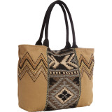 Shoulder Bag with Geometric Aztec Print