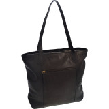 Soft Vachetta Leather Top Zip Tote