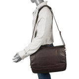 Colombian Leather Flapover 15.6" Laptop Briefcase