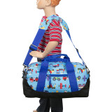 Olive Kids Trains Planes & Trucks Duffel Bag