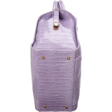 Essie Glossy Crocodile Pattern Satchel