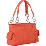 Two Toned Satchel with Indian Beads