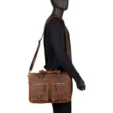 15" TREKKER CLassic Leather Brief