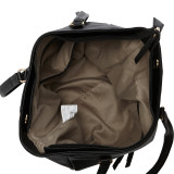 Shoulder Tote with Zipper Pulls