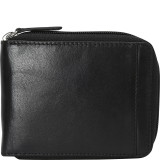 Men’s RFID Zippered Wallet with Removable Passcase