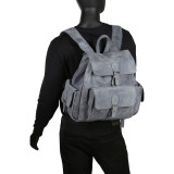 Backpack with Flap Over Pockets