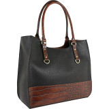 Kimberley Two-Tone Scoop Tote