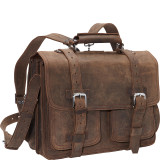 16" CEO Full Leather Briefcase & Backpack