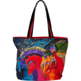 Wild Horses of Fire Shoulder Tote