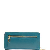Golf Single Zip Gusseted Clutch Wallet