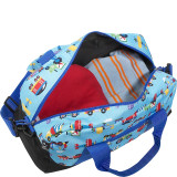 Olive Kids Trains Planes & Trucks Duffel Bag