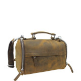 11" Mini Leather Duffle Handbag