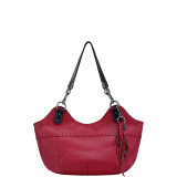 Indio Satchel Shoulder Bag - Leather