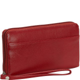 Large Zip Around Wallet with Strap
