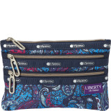 LeSportsac Made with Liberty Art Fabrics Classic 3 Zip Pouch
