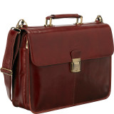 Luxurious Italian Leather Classic Briefcase