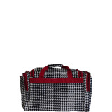 Houndstooth 19" Shoulder Duffle Bag