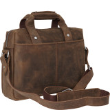 15" Leather Laptop Briefcase Bag