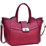 Fold-Over Winged Satchel with Shoulder Strap