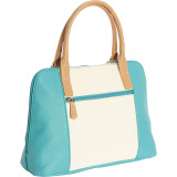 Vertical Color Block Large Satchel