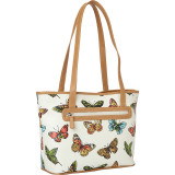 Butterfly Saffiano Tote