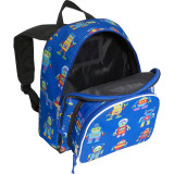 Olive Kids Robots Pack 'n Snack Backpack