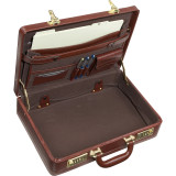 Expandable Executive Faux Leather Attache Case