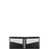 Leather Tech Bill Fold Stainless Steel Wallet - RFID