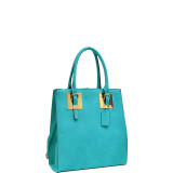 Structured Faux Leather Tote