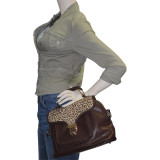 Cheetah Print Front Pocket Satchel