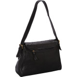 Woven Flap Leather Shoulder Bag