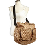 Three Large Quilted Pocket Crossbody