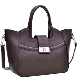 Fold-Over Winged Satchel with Shoulder Strap