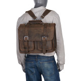 16" CEO Full Leather Briefcase & Backpack