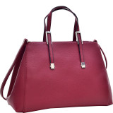 Faux Buffalo Classic Briefcase with Removable Shoulder Strap