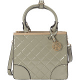 Shiny Quilted Small Satchel Bag