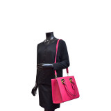 Structured Faux Leather Satchel