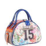 Numeric 15 Print Bowler Bag