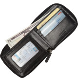 Men’s Zippered Wallet with Removable Passcase