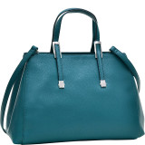 Faux Buffalo Classic Briefcase with Removable Shoulder Strap