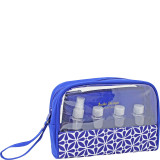 Contour 6 Piece Cosmetic Bag with Travel Bottle Set