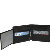 Mens Two-Fold W/Double Id Flap Wallet