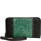 Women's Tooled with Braid Wallet