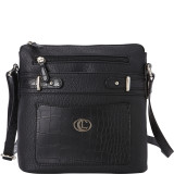 Croco Belting North South Crossbody