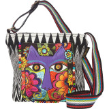 Blossoming Feline Crossbody