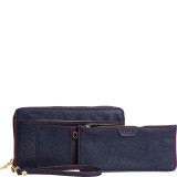 Feature Extra Large Zip Around RFID Blocking Wristlet Wallet