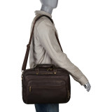 Colombian Leather Checkpoint-Friendly Briefcase